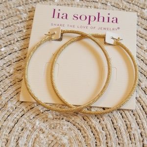 Lia Sophia hoop earrings